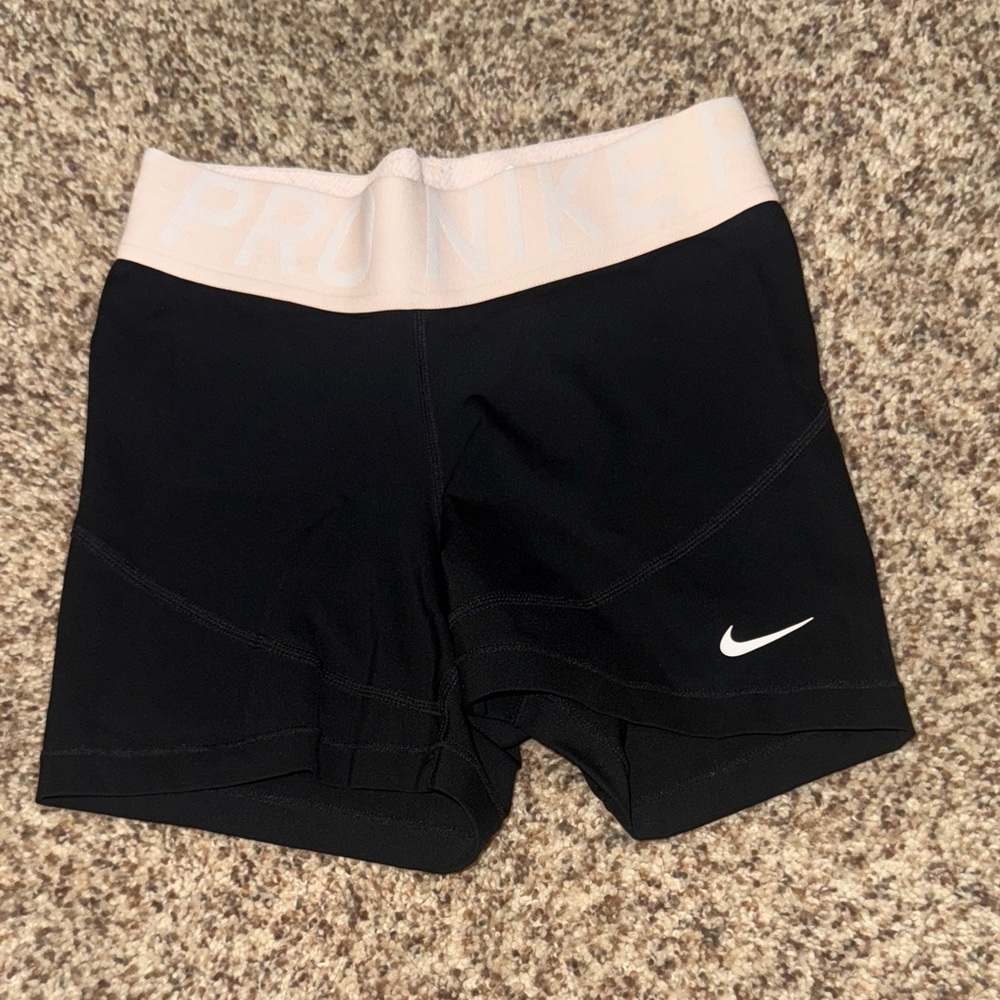 Nike Black and White Logo Shorts